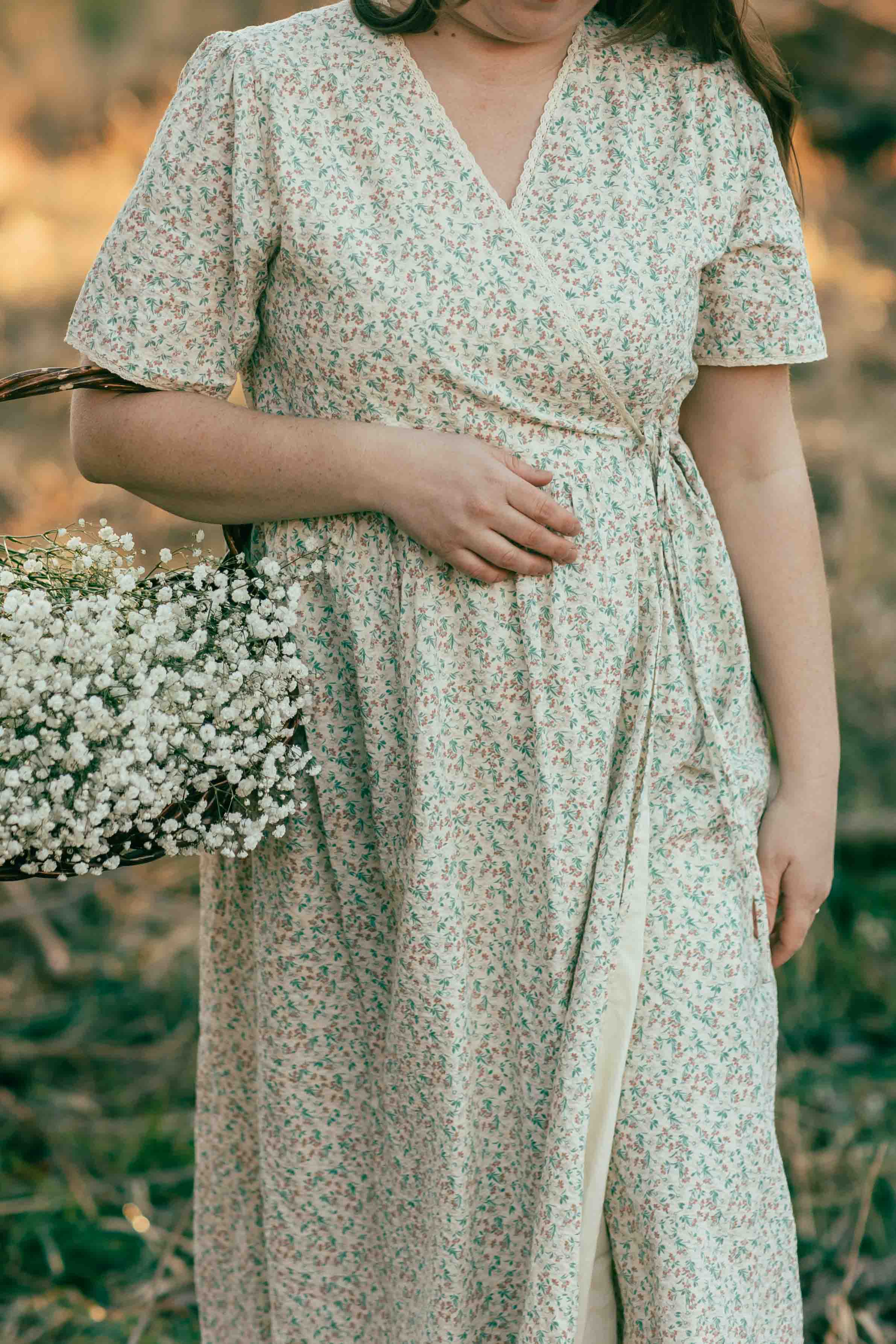 Joan Wrap Dress--Floral
