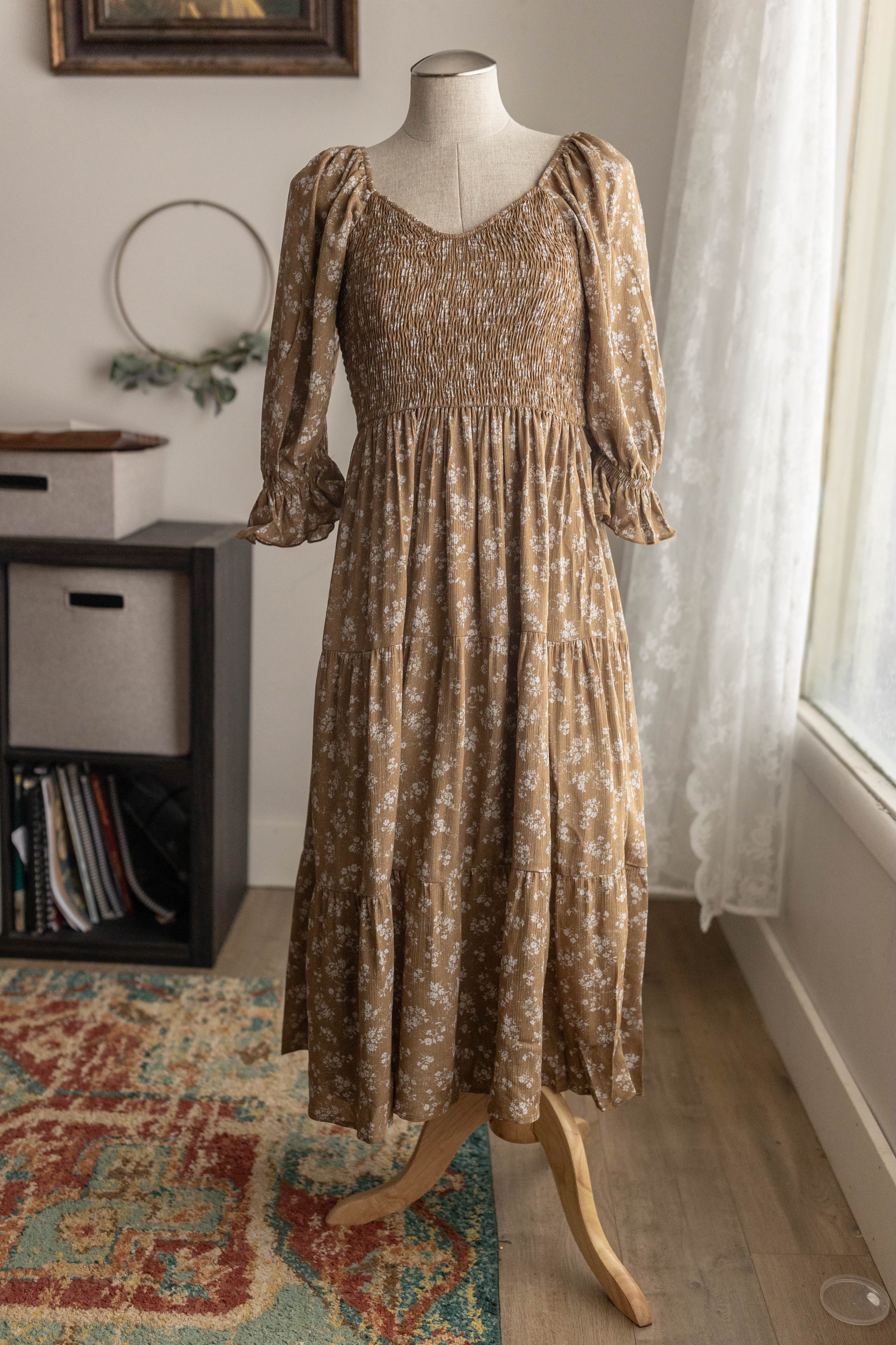 Elizabeth dress—brown