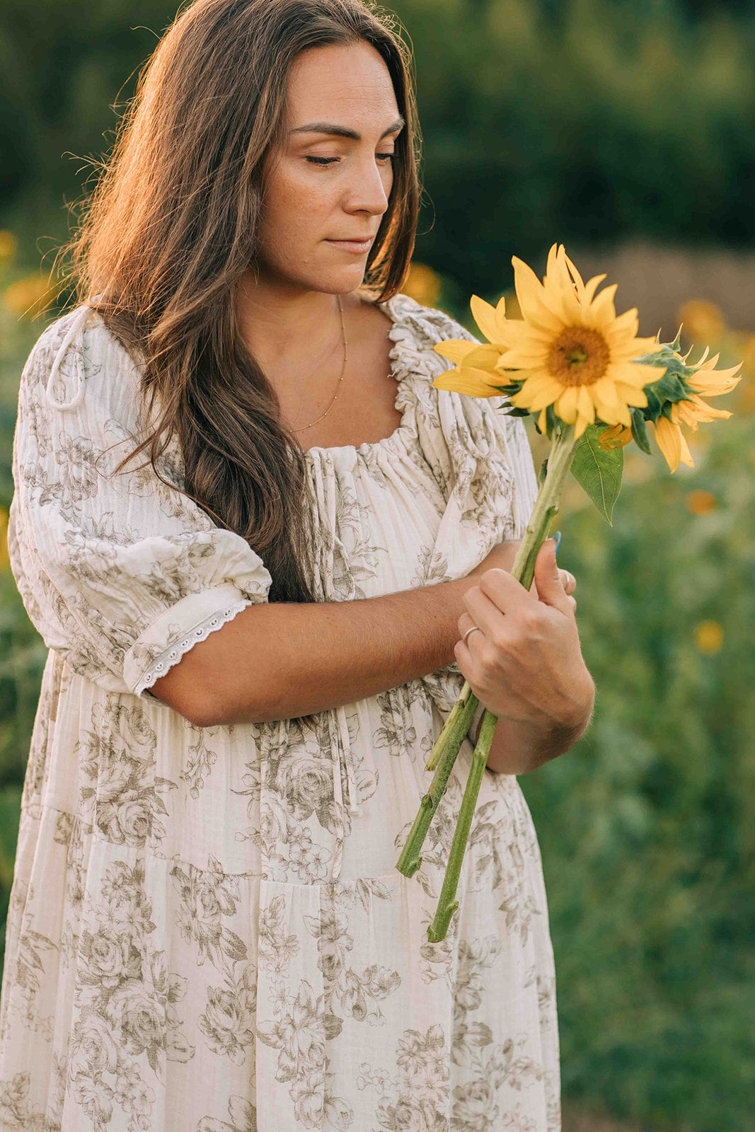 Mabel Dress--Brown Floral