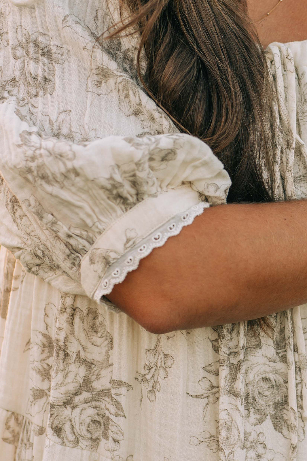 Mabel Dress--Brown Floral