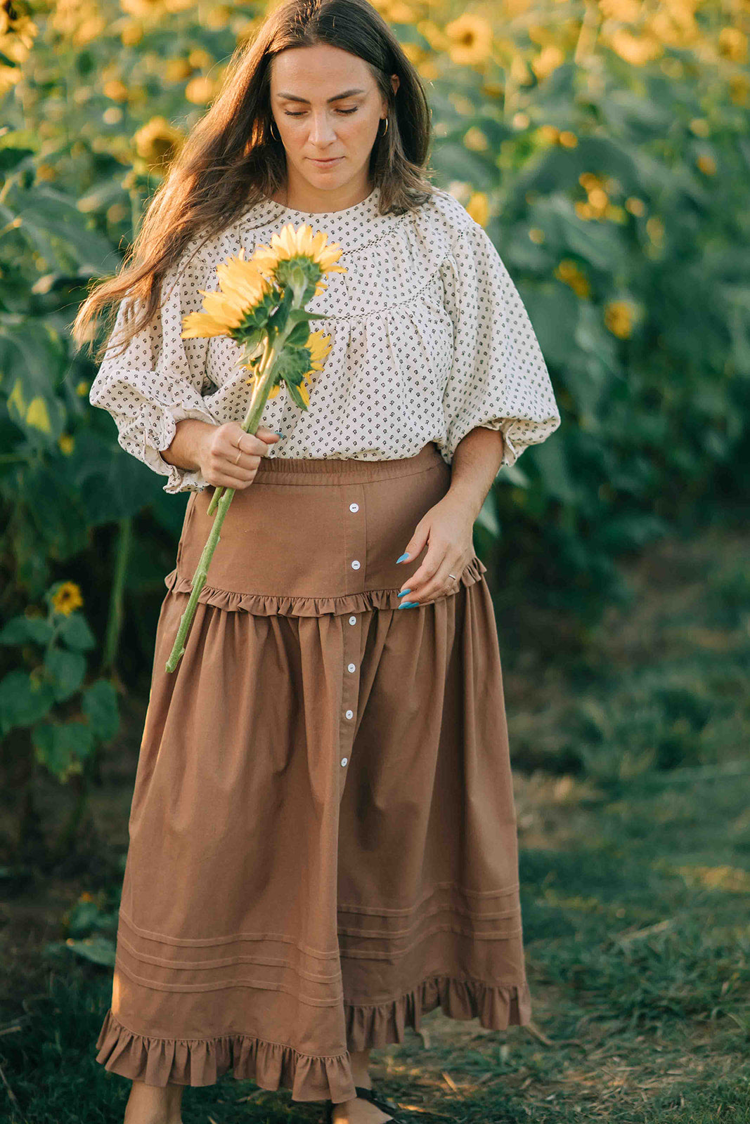 Alexa Skirt -- Milk Chocolate