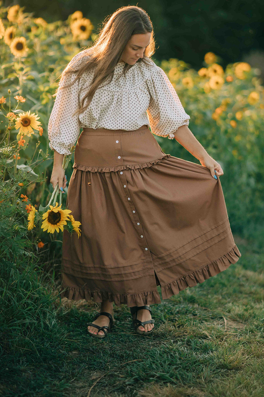 Alexa Skirt -- Milk Chocolate