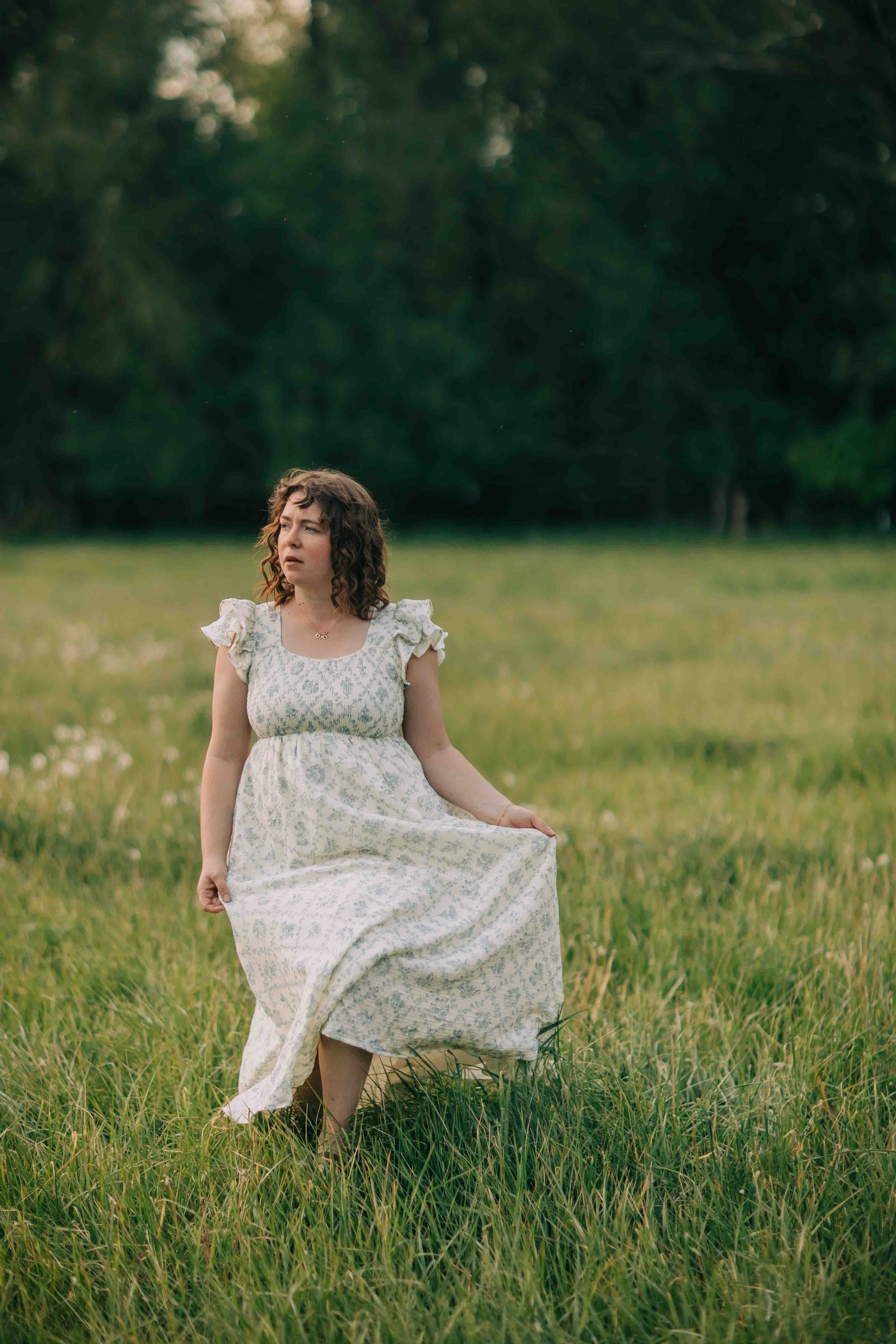 antoinette linen dress Antoinette Linen Dress & Atrium Blazer: Everyday Elegance