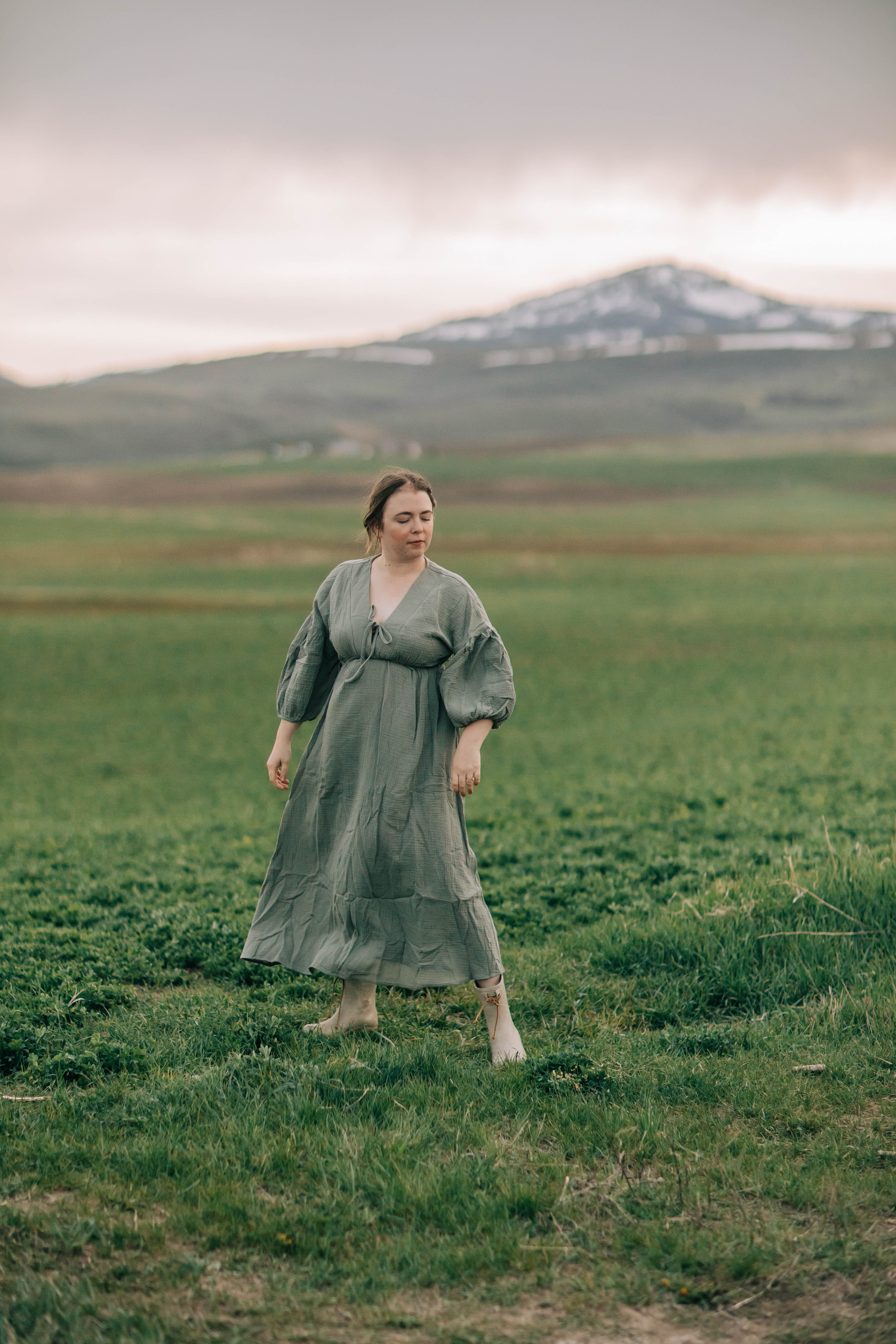 Lauren Dress - Dusty Seafoam