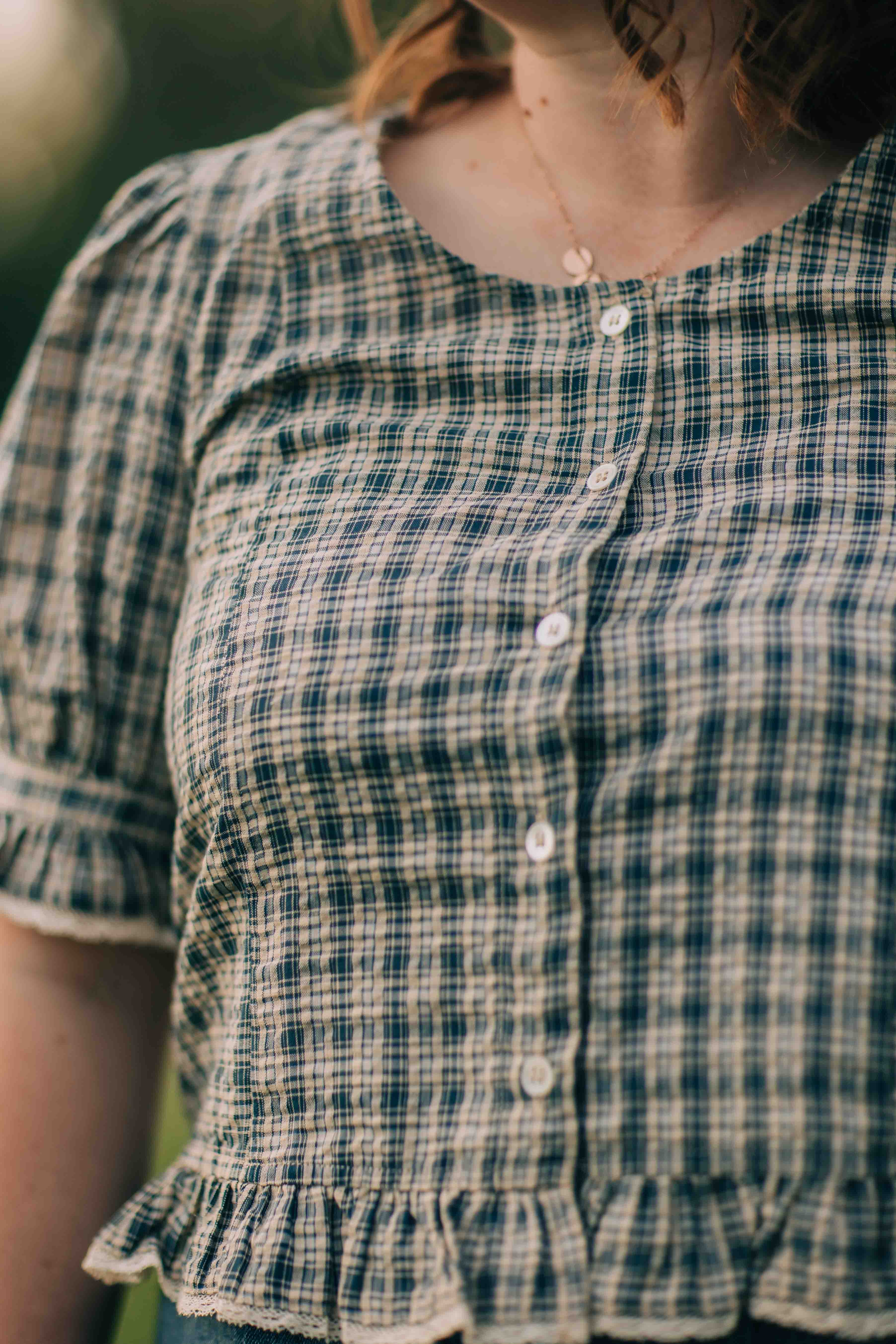 Charlie top--Navy Plaid – dahl