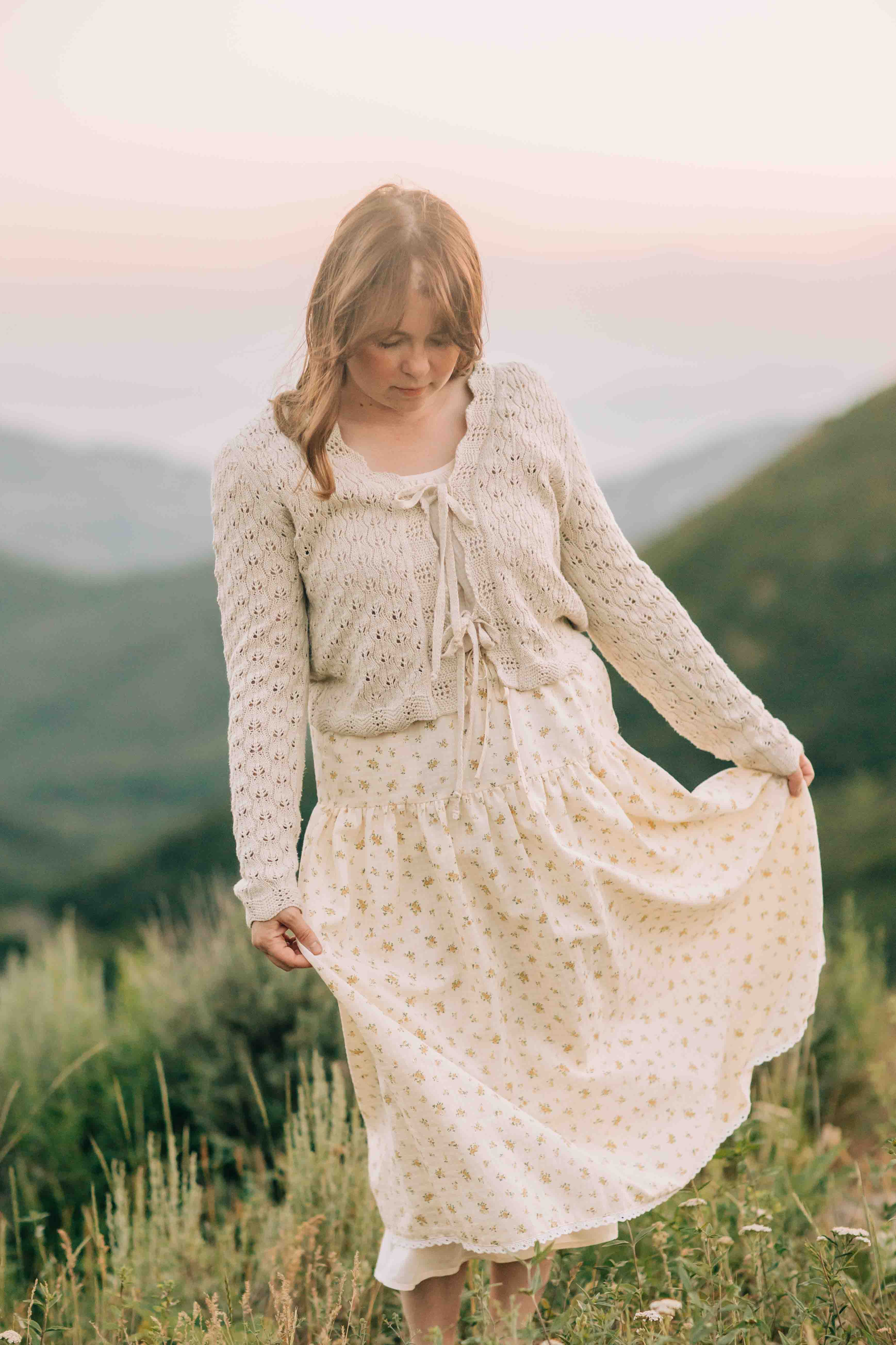 Christie Skirt - Yellow Floral