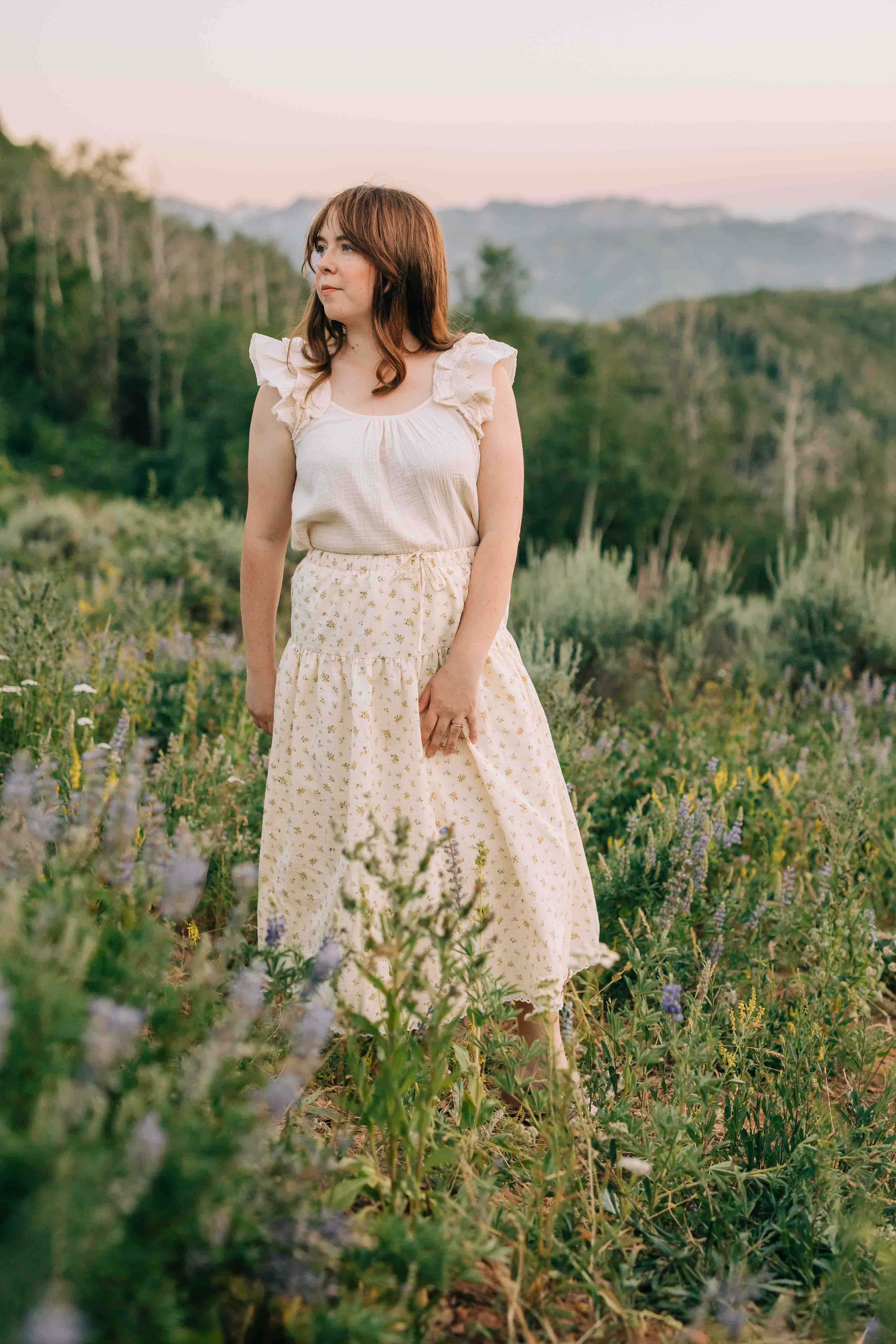 Christie Skirt - Yellow Floral