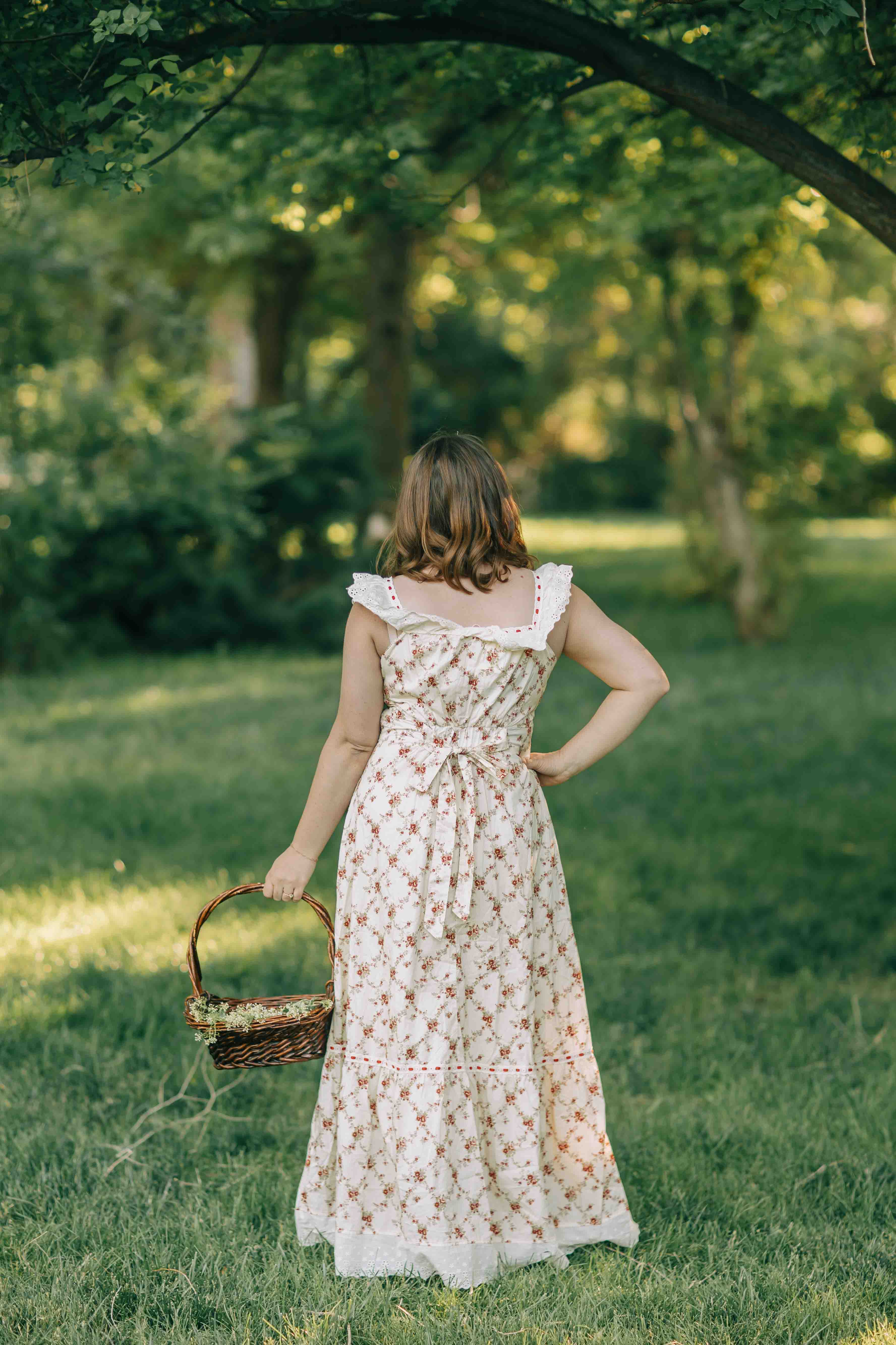 Claire Dress--Red Floral