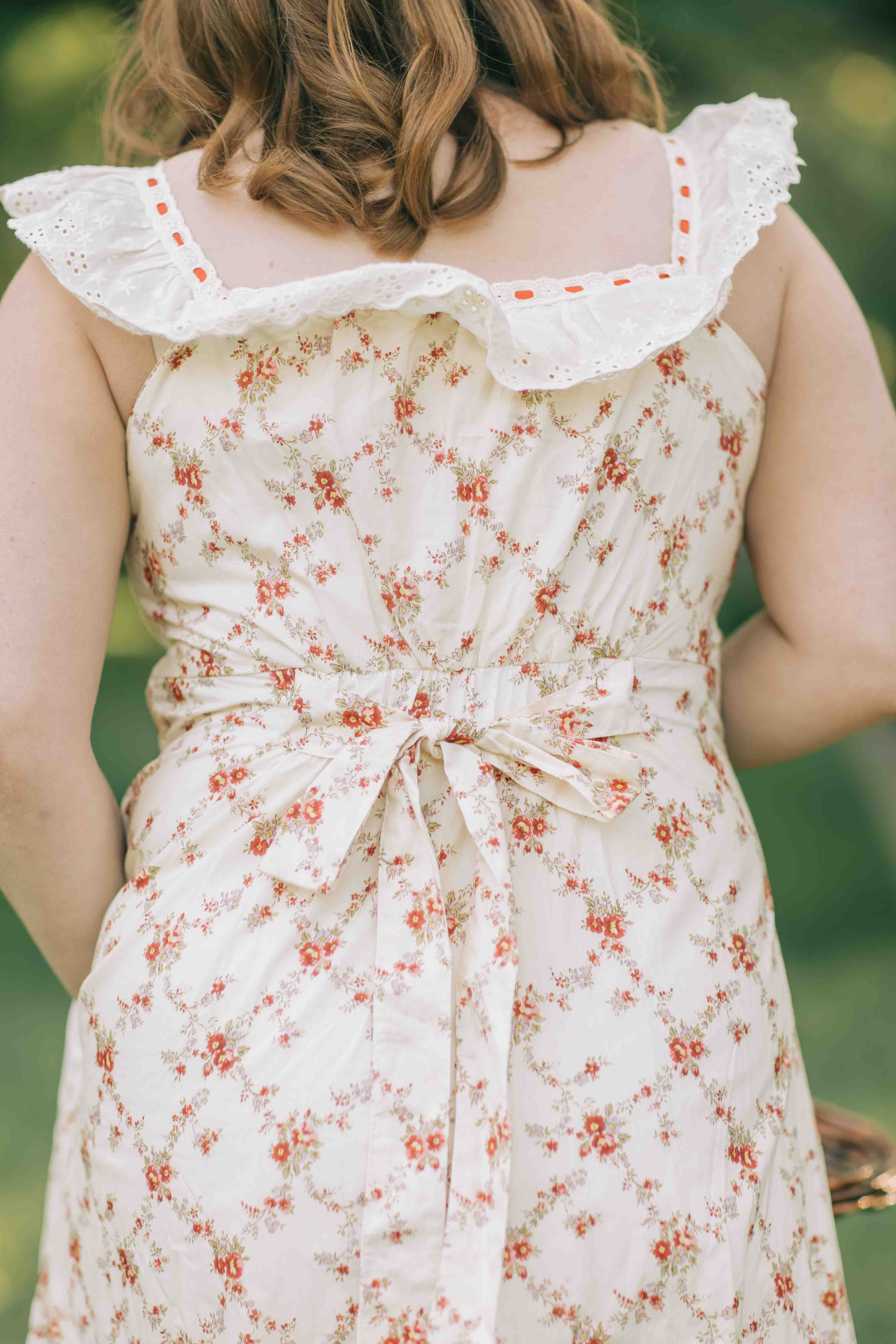 Claire Dress--Red Floral
