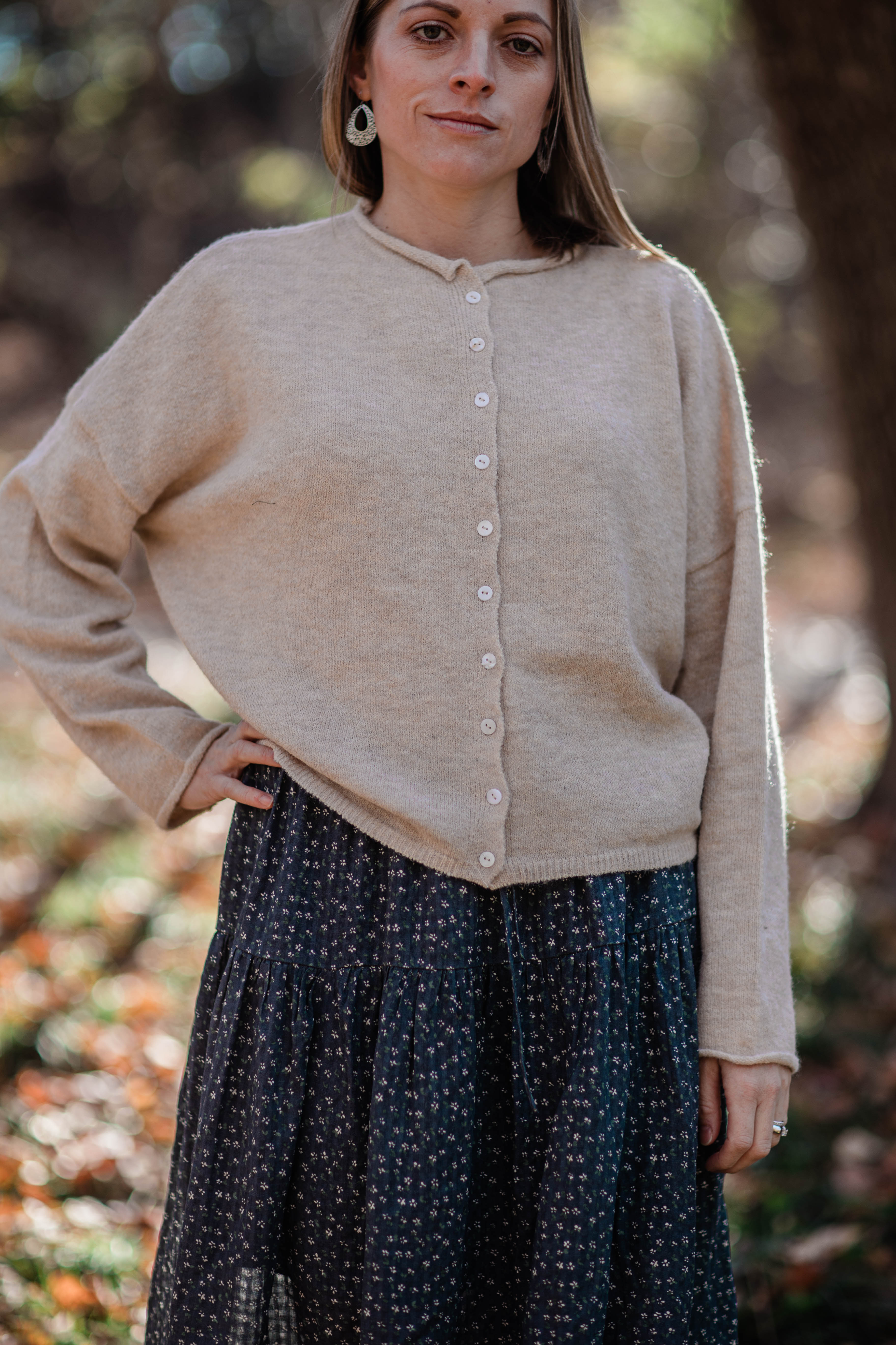 Sophie Cardigan--Oatmeal