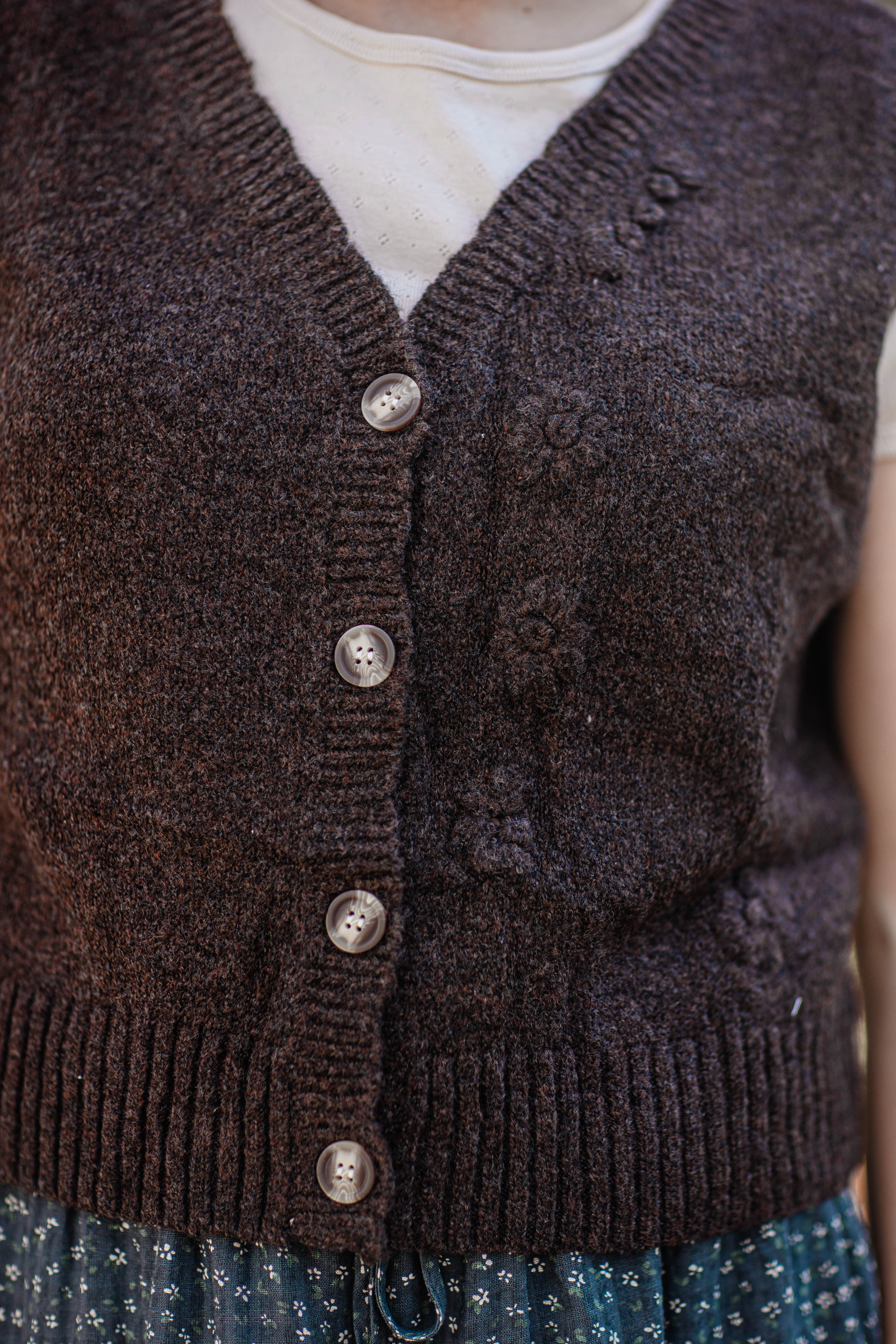 Chamomile sweater--brown