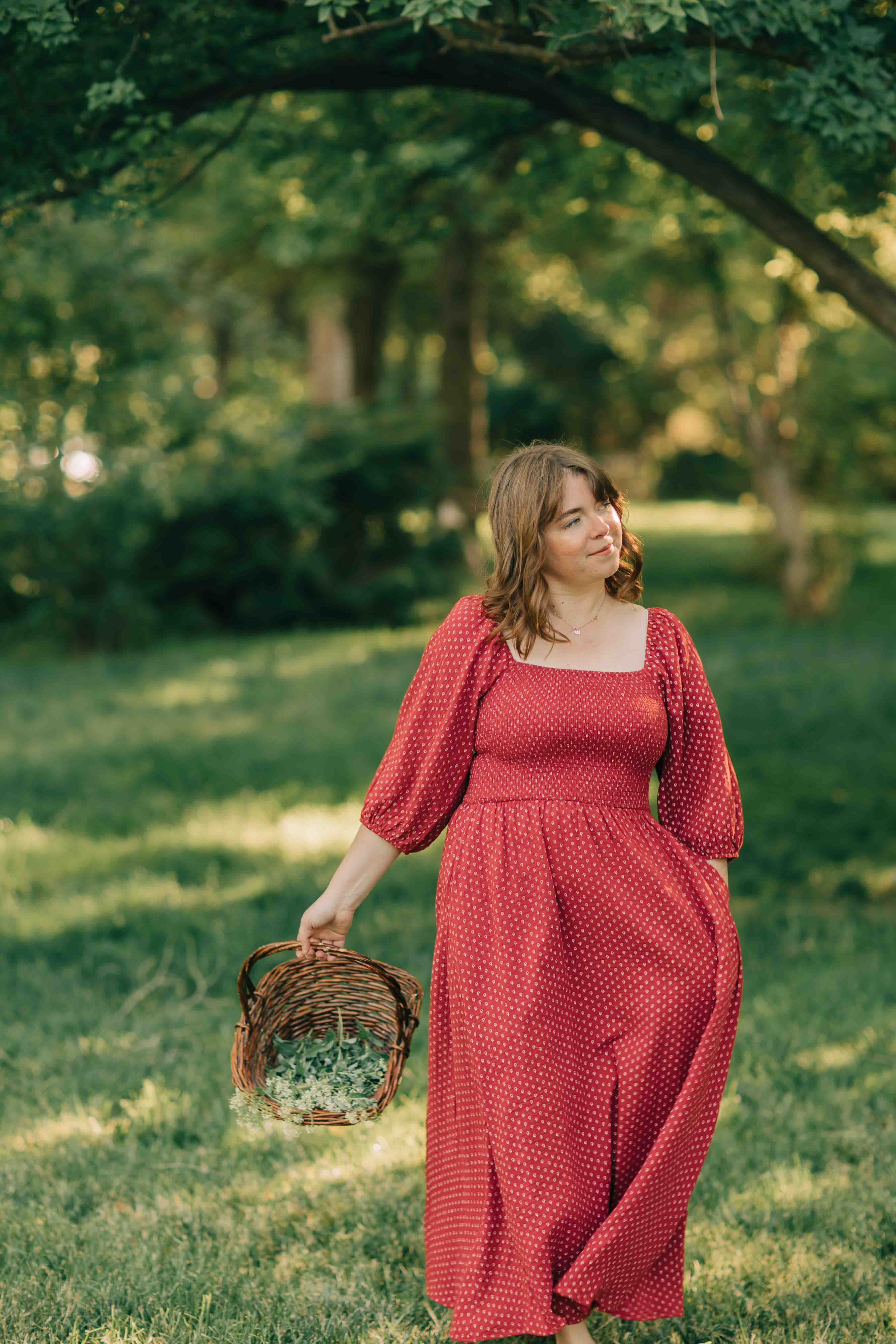 Colette Dress--Red