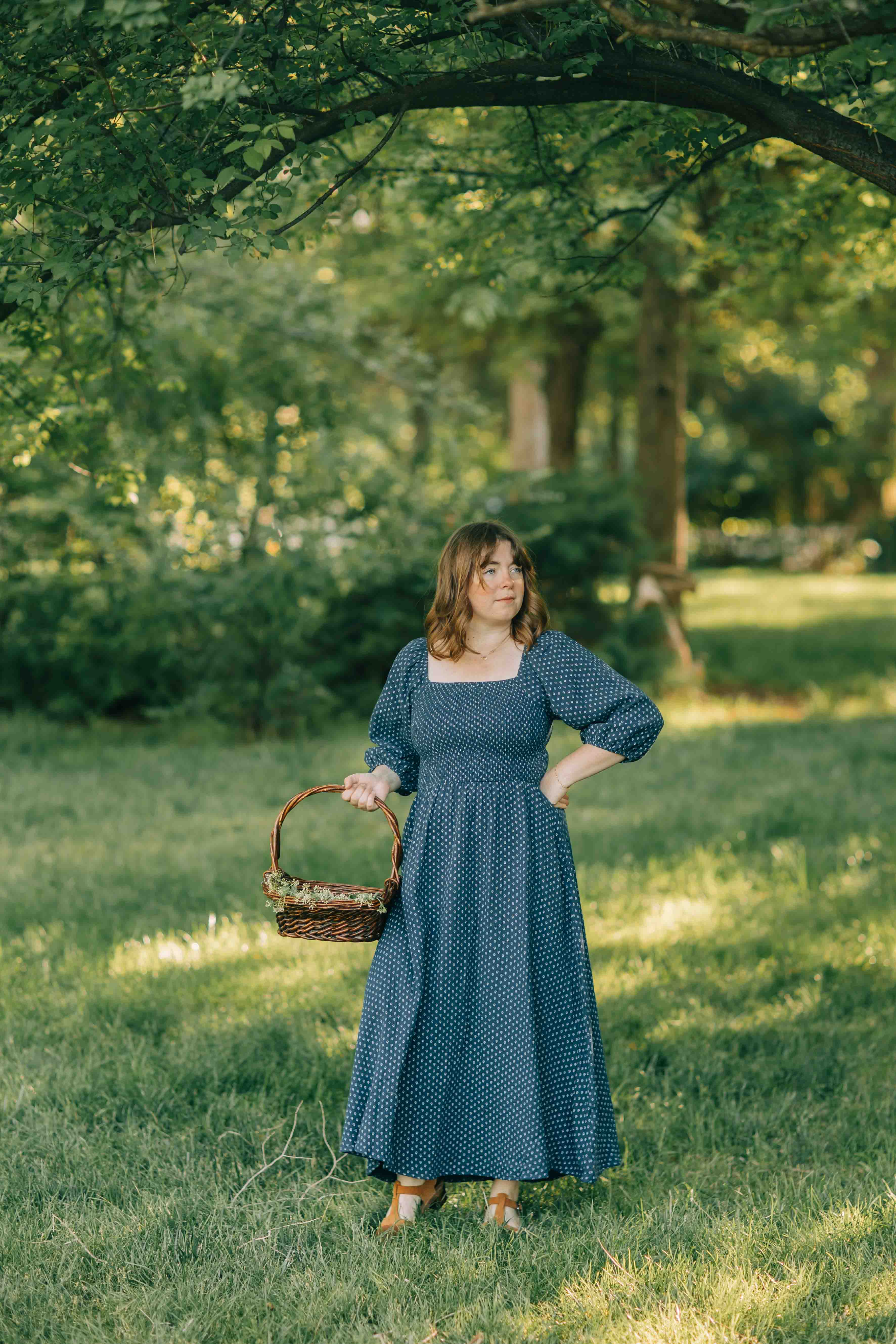Colette Dress--Navy