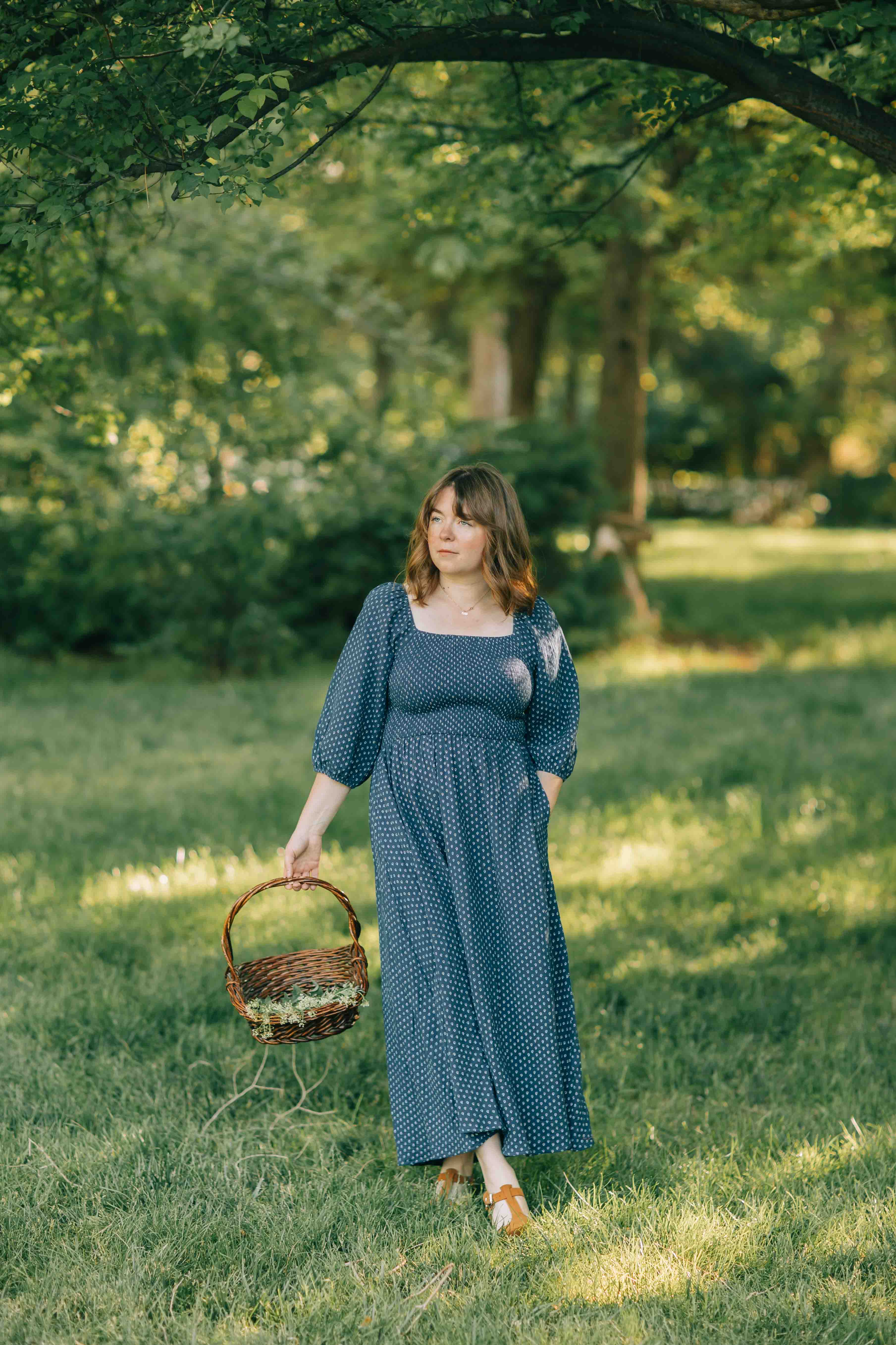 Colette Dress--Navy