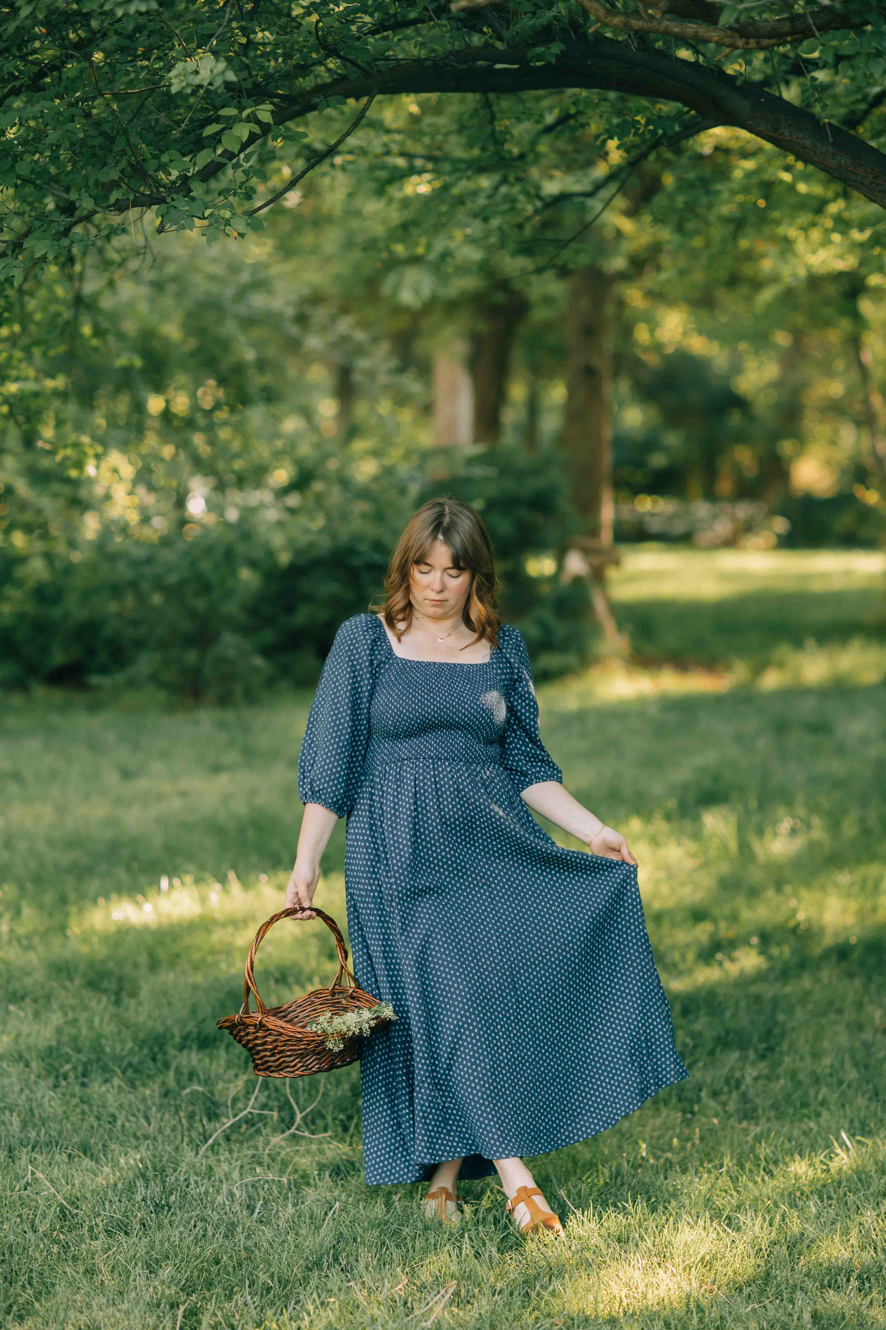 Colette Dress--Navy