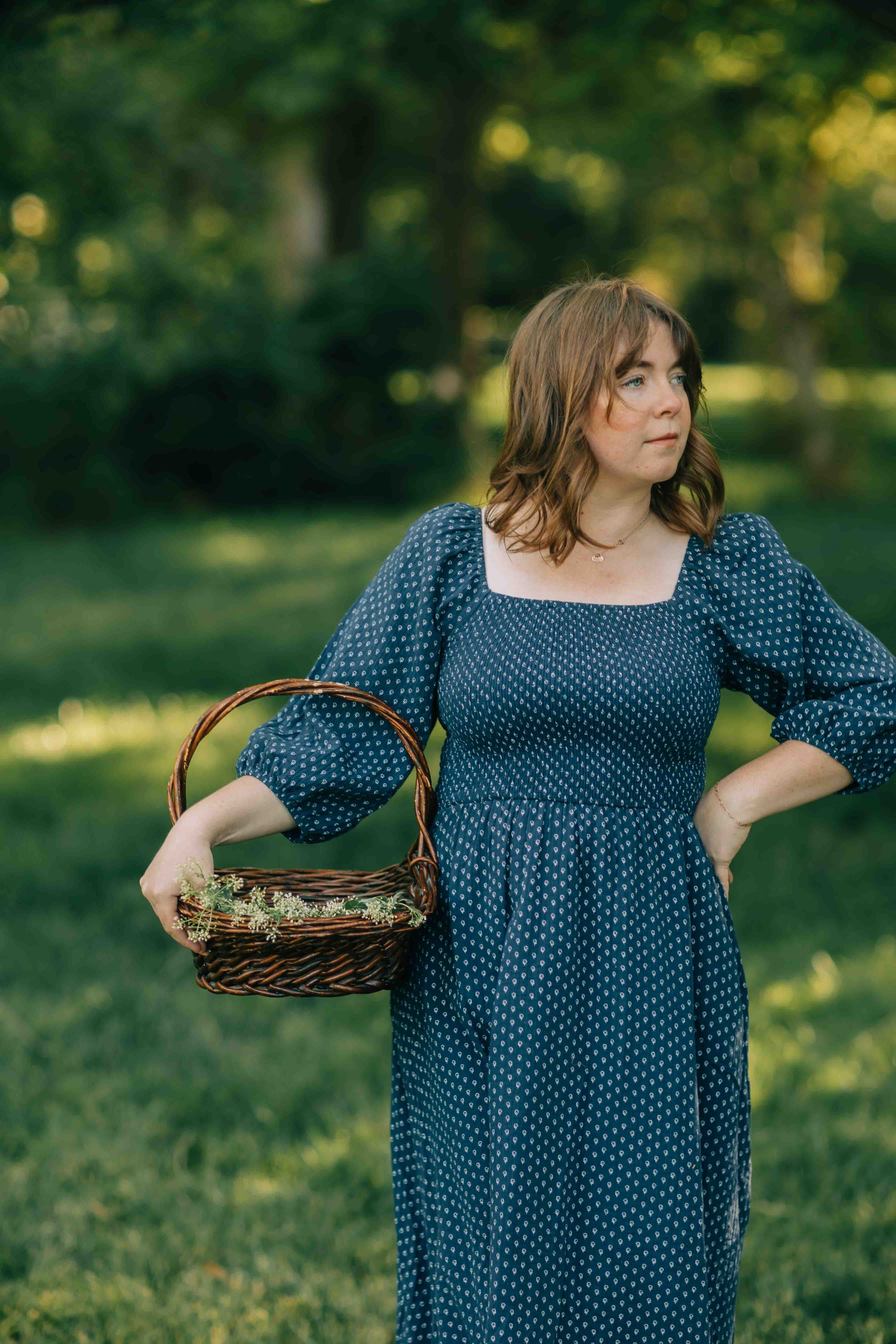 Colette Dress--Navy
