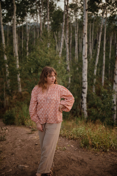 Hazel top--pink – dahl