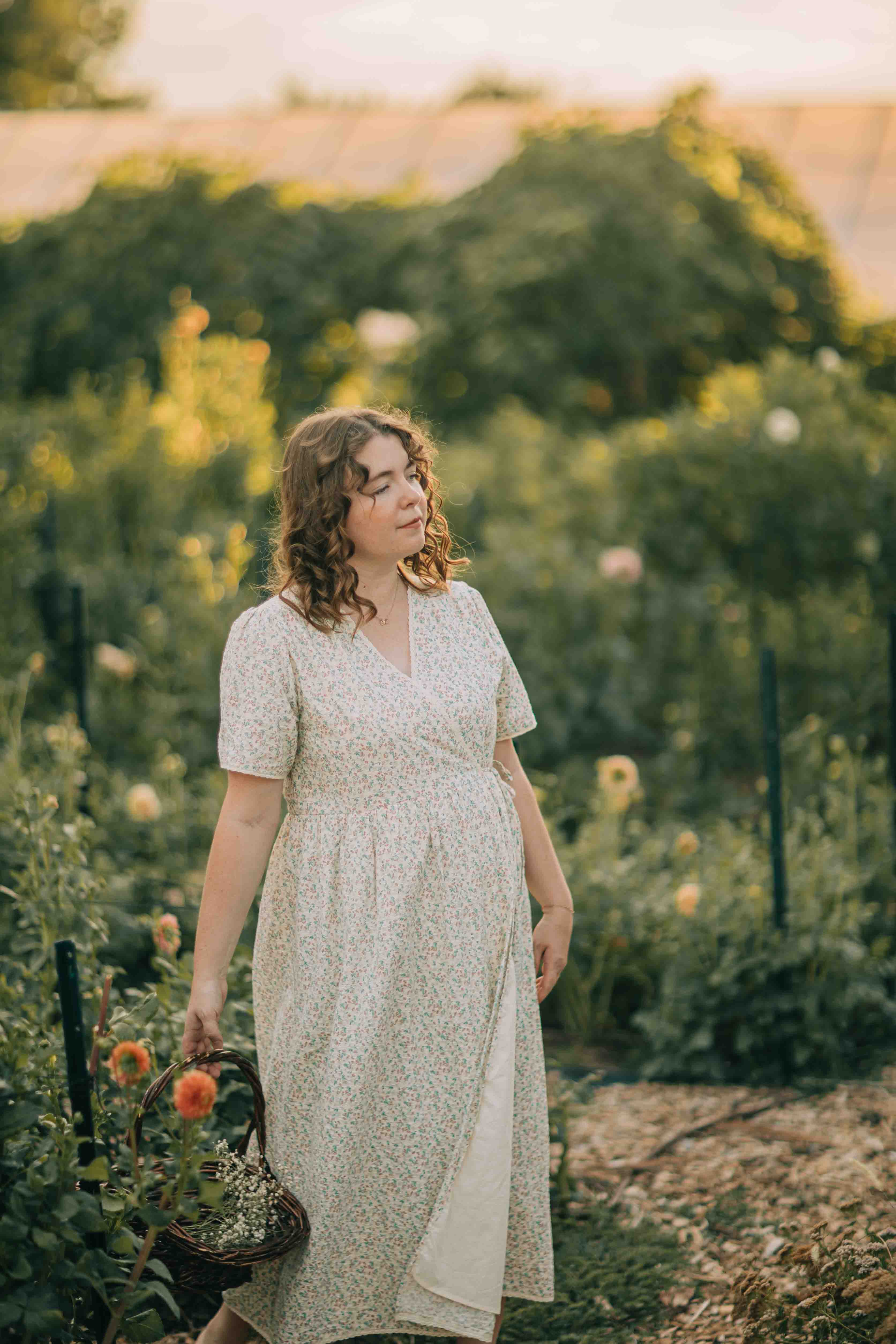Joan Wrap Dress--Floral