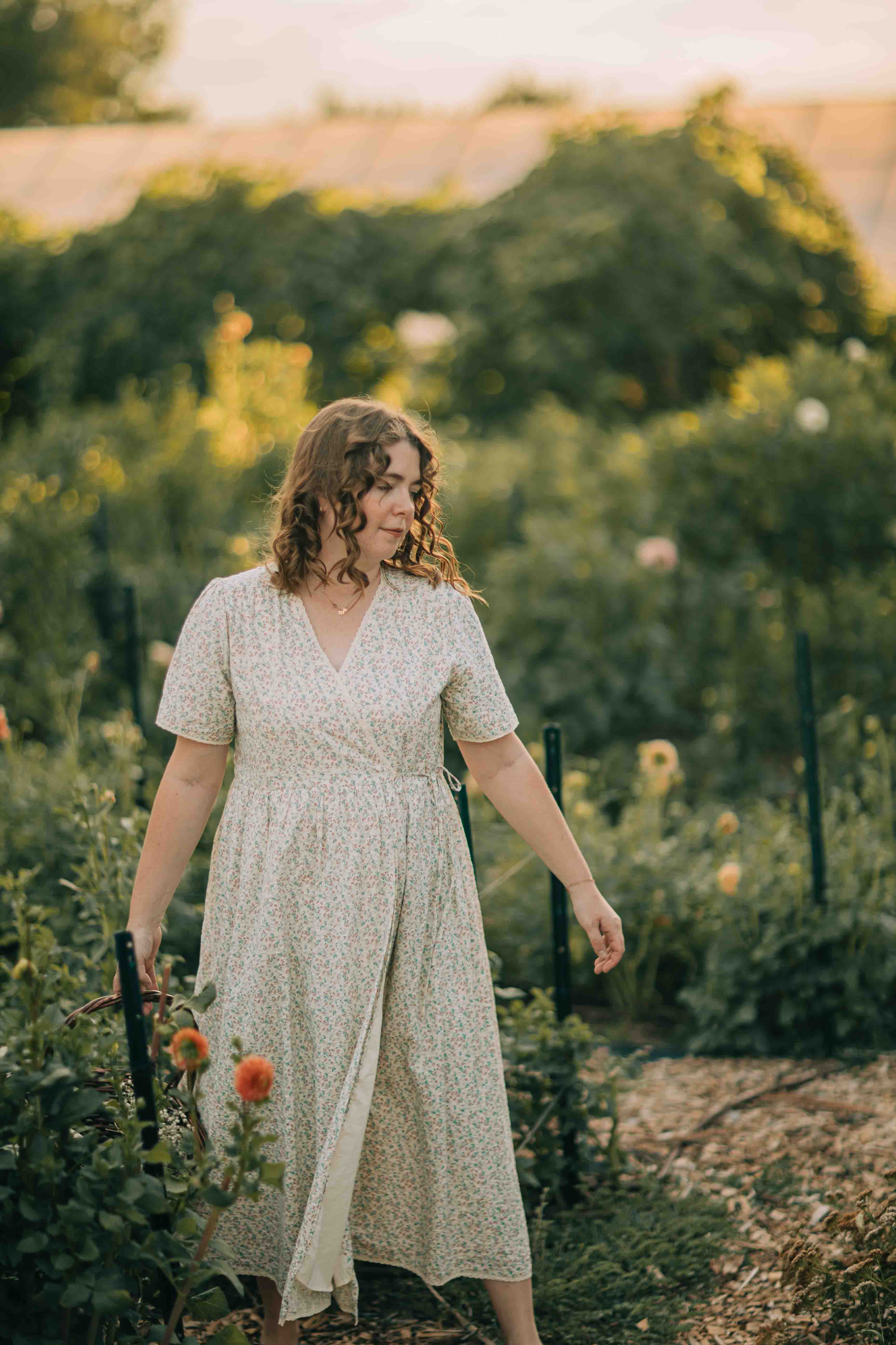 Joan Wrap Dress--Floral