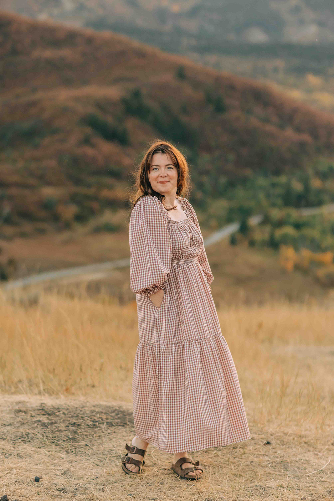 Makelle Dress--gingham