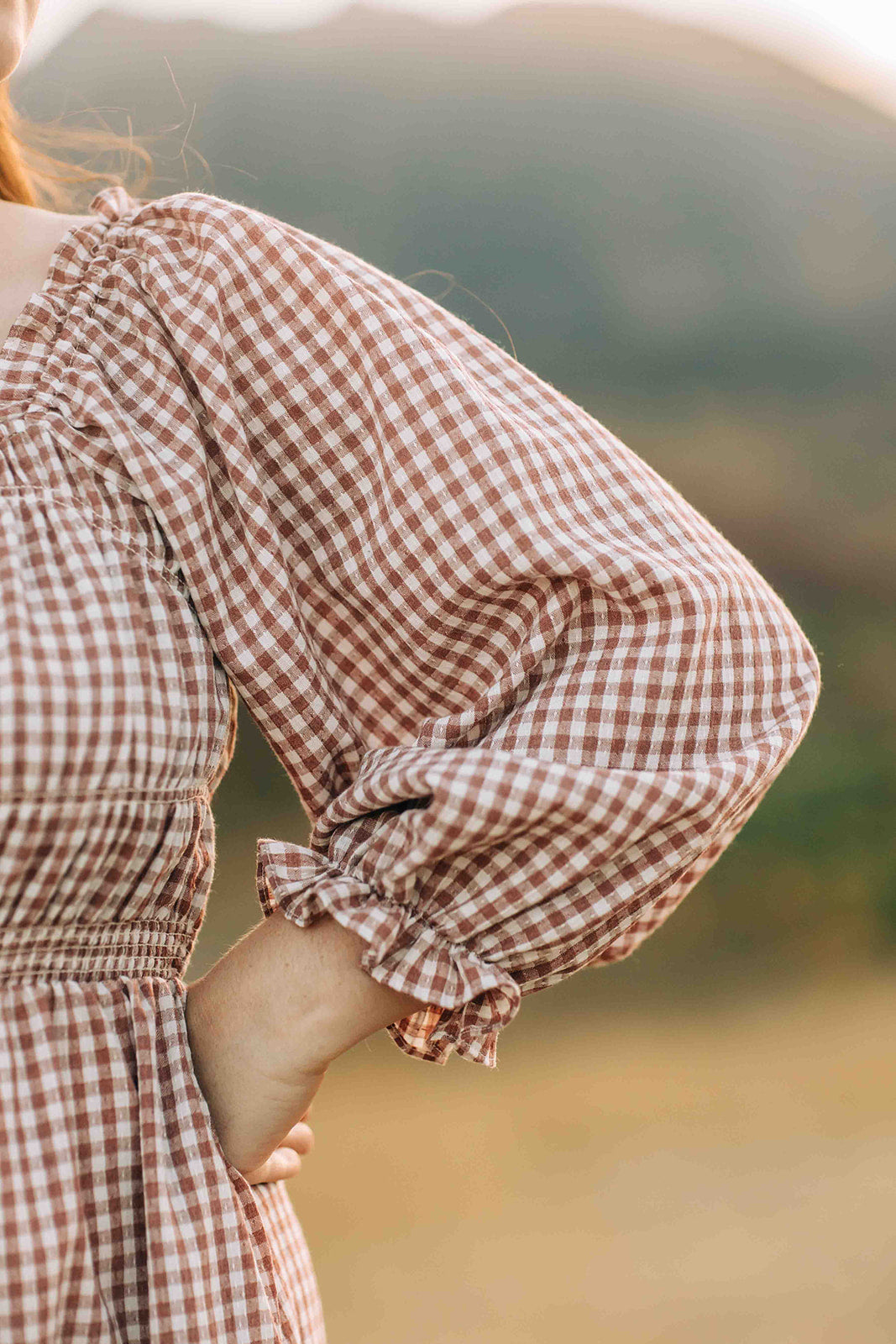 Makelle Dress--gingham dahl Makelle Dress--gingham dahl