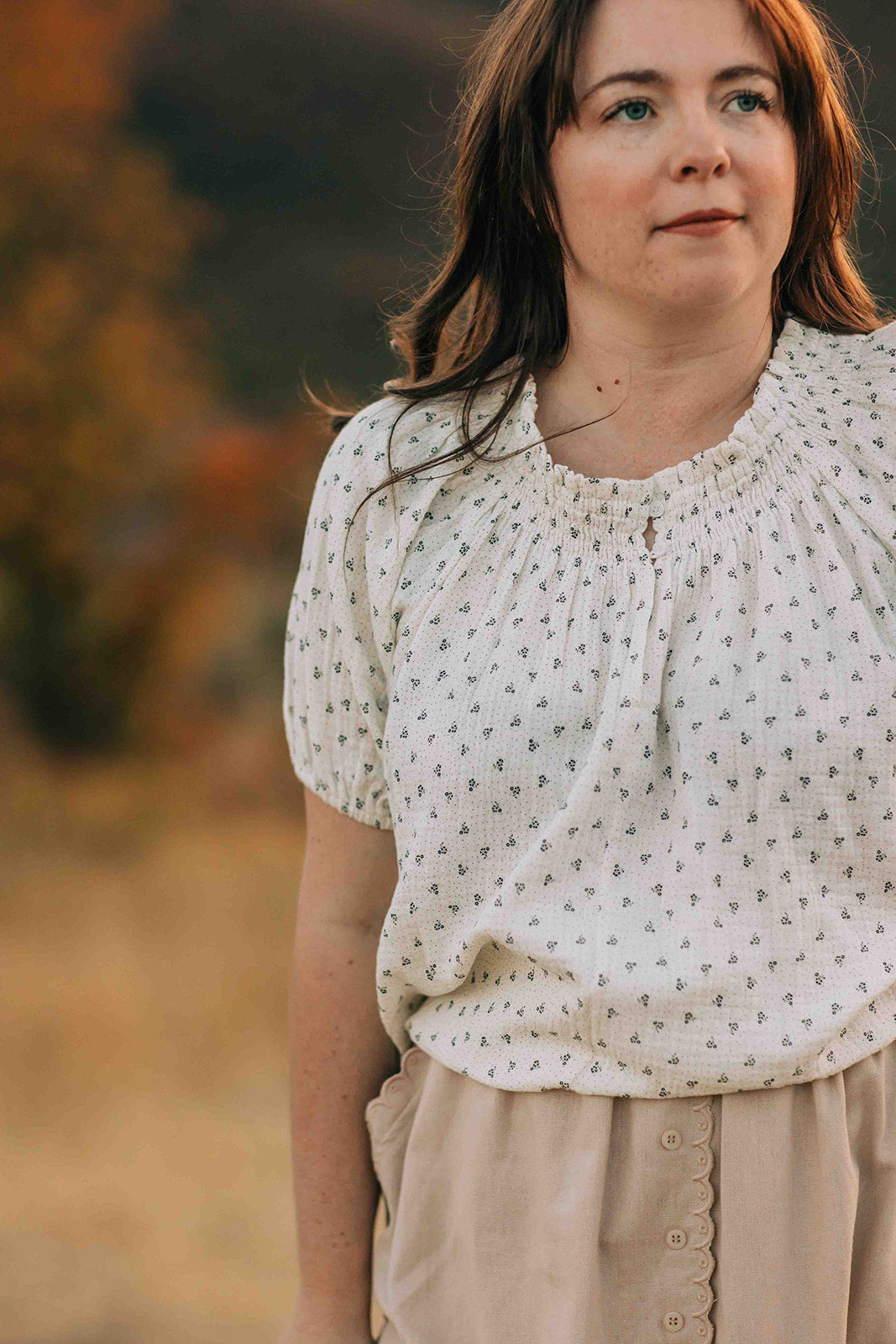 Penelope Top - Black Floral