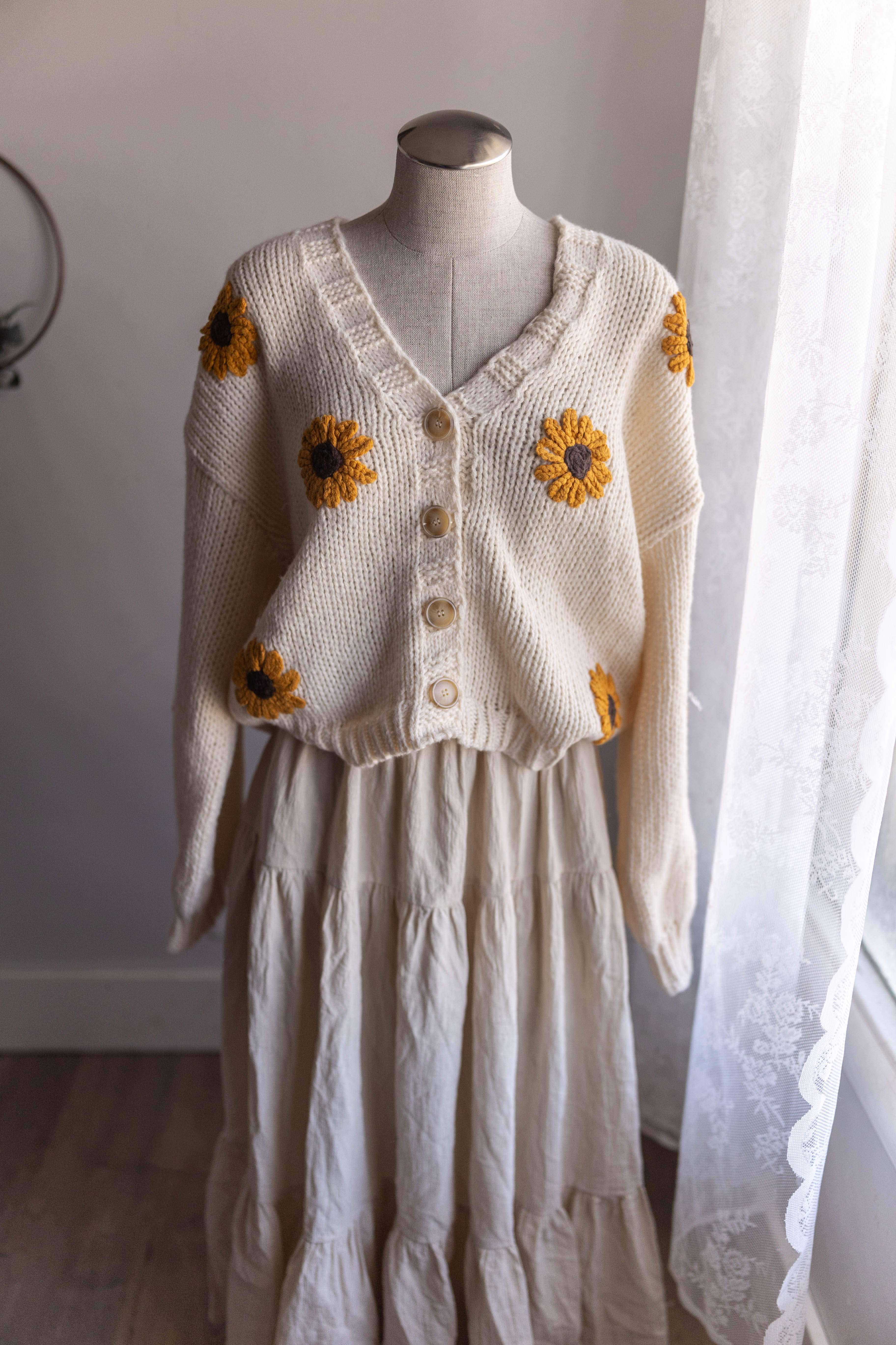 Sunflower cardigan