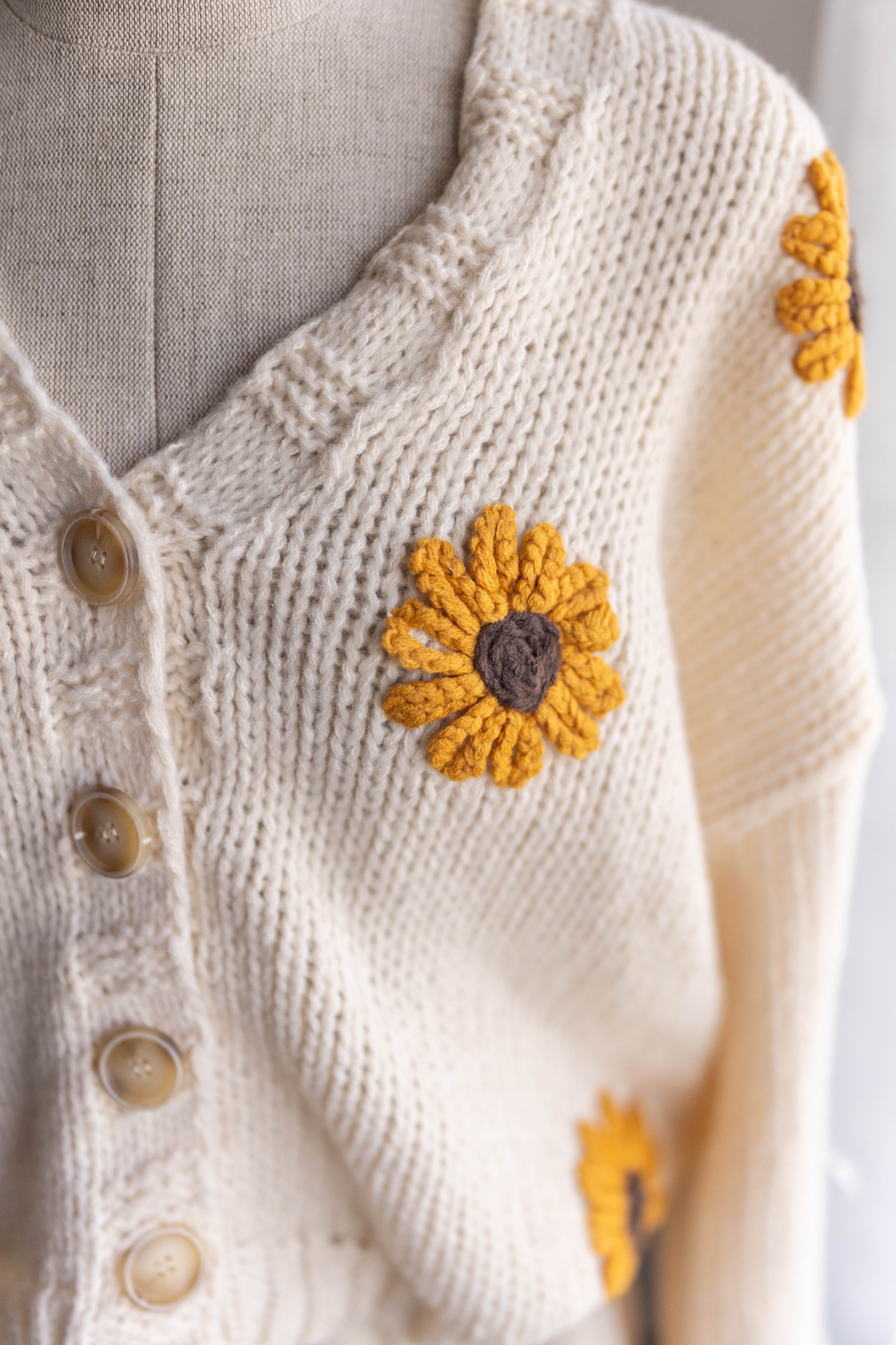 Sunflower cardigan