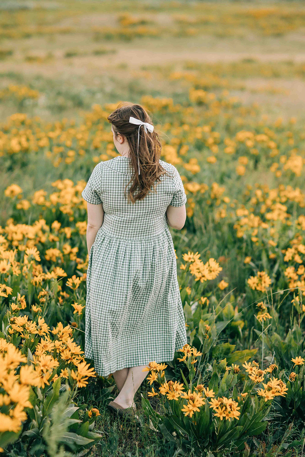Willow Dress - Green Gingham